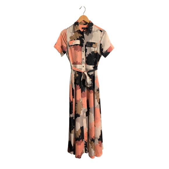 Banana Republic Women’s Floral Maxi Shirtdress Size 0 - Picture 2 of 5